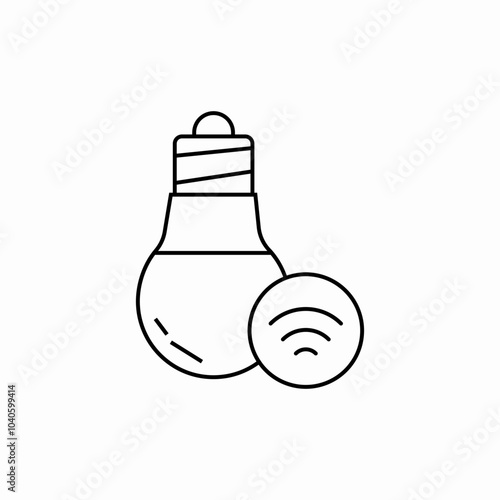 light bulb icon sign vector