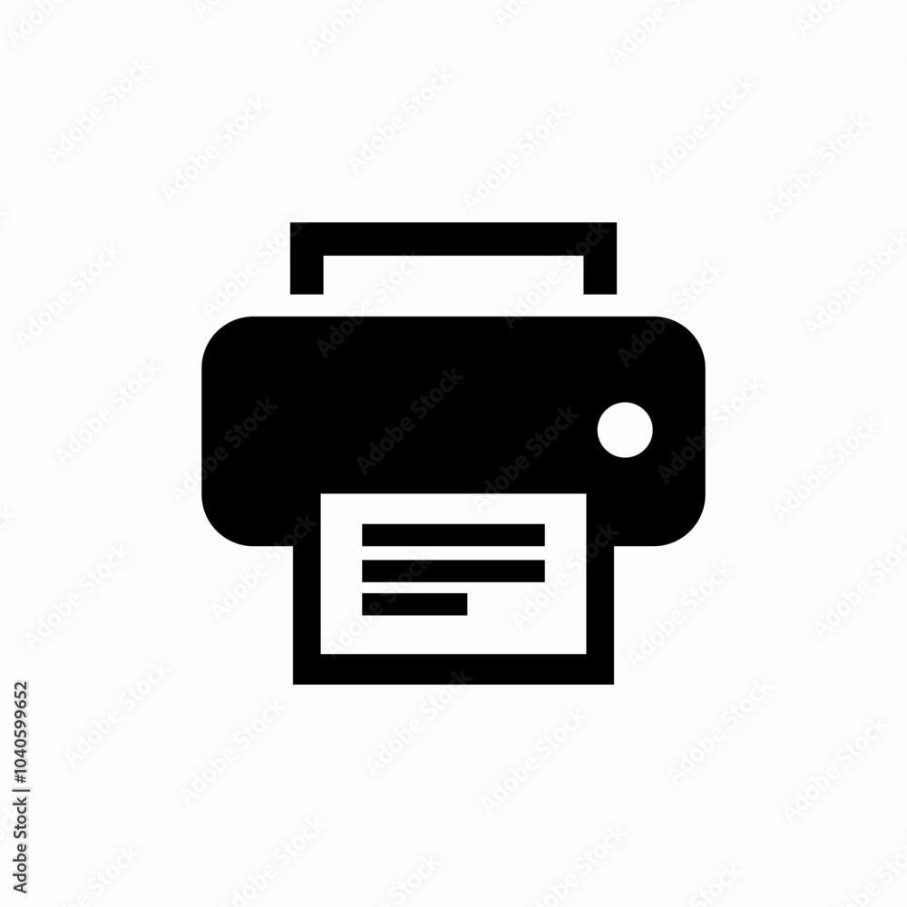 print document icon sign vector print document icon sign vector