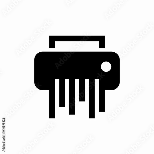 shredder machine icon sign vector