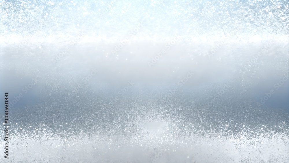 Obraz premium Soft white snow falling against grey background