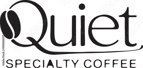 Quite specialty coffee text illustration