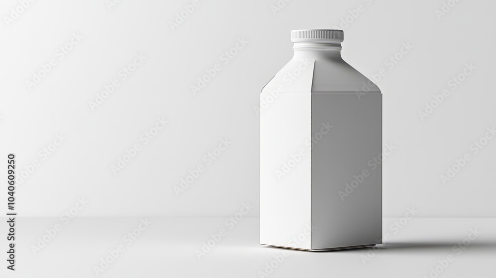 Minimalist White Milk Bottle Minimalist White Milk Bottle