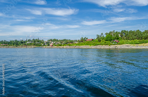 View of the Oslofjord in southeastern Norway photo