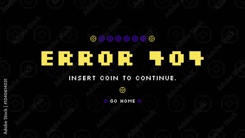 Web Page Error 404 User Interface Template Insert Coin Web Page Error 404 User Interface Template Insert Coin