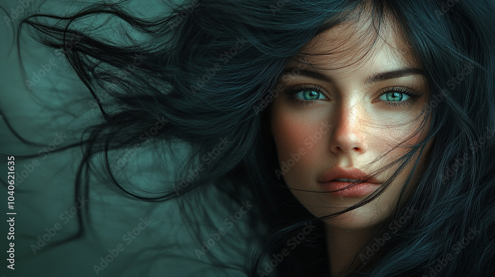 custom made wallpaper toronto digitalBeautiful brown-haired girl with long hair