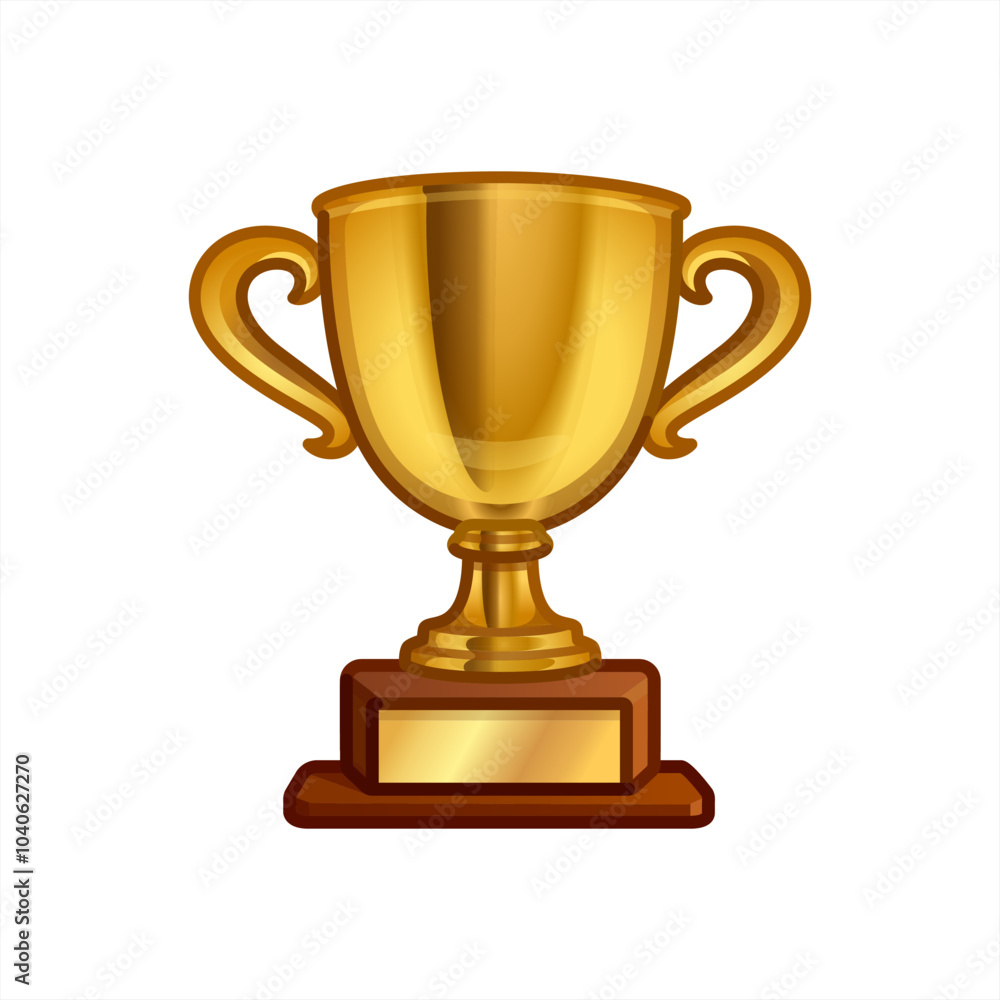 Winner's trophy icon. Trophy Cup Vector Flat Icon on white background, vector 10 eps. Winner's trophy icon. Trophy Cup Vector Flat Icon on white background, vector 10 eps.