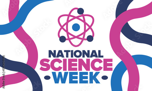 National Science Week. Celebrating science, technology, engineering and maths. DIY. Medical and healthcare. Vector illustration