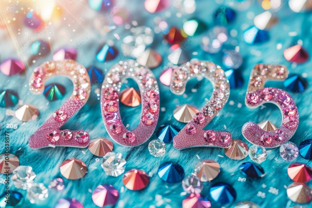 2025 gemstone numbers, new year diamond greeting card, gem celebrate banner, vip crystal eve poster 2025 gemstone numbers, new year diamond greeting card, gem celebrate banner, vip crystal eve poster