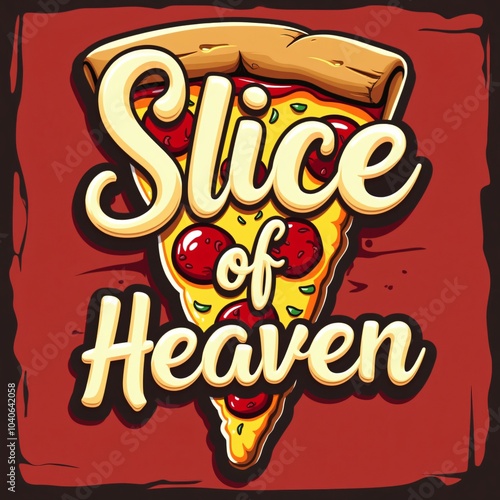 Delicious Pizza Slice Heaven Design photo