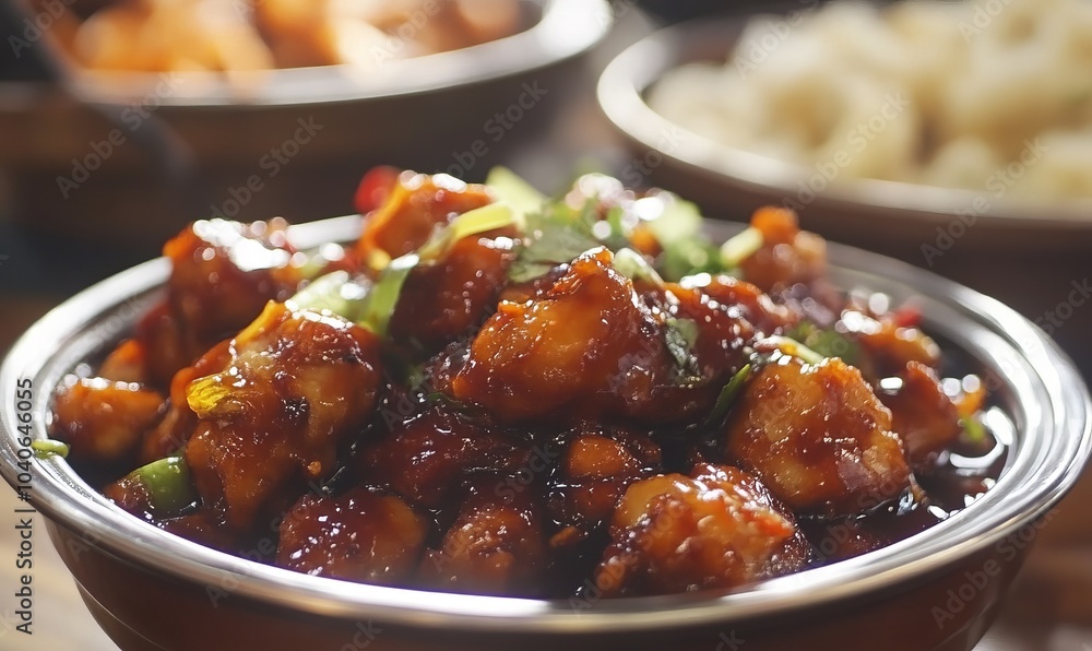 Chinese food Spicy Chicken Manchurian Gravy Chinese food Spicy Chicken Manchurian Gravy