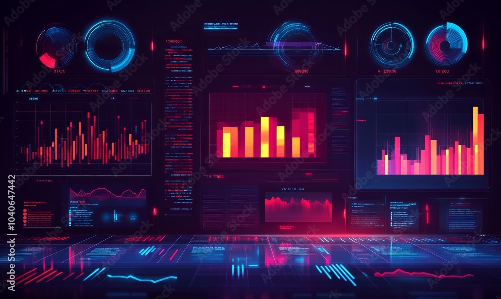 Obraz premium Business and office statistics, numbers and reports. Sales, profit, cost, capital etc. Data analysis, data science concept.