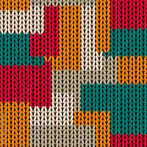 Knitted background pattern wallpaper knitting decorative print handmade textile knitting handiwork
