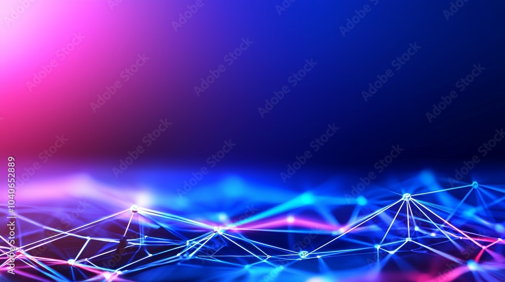 Abstract background of digital data, Cyberspace with particles and connections to digital data networks, 3D rendering of digital data Abstract background of digital data, Cyberspace with particles and connections to digital data networks, 3D rendering of digital data