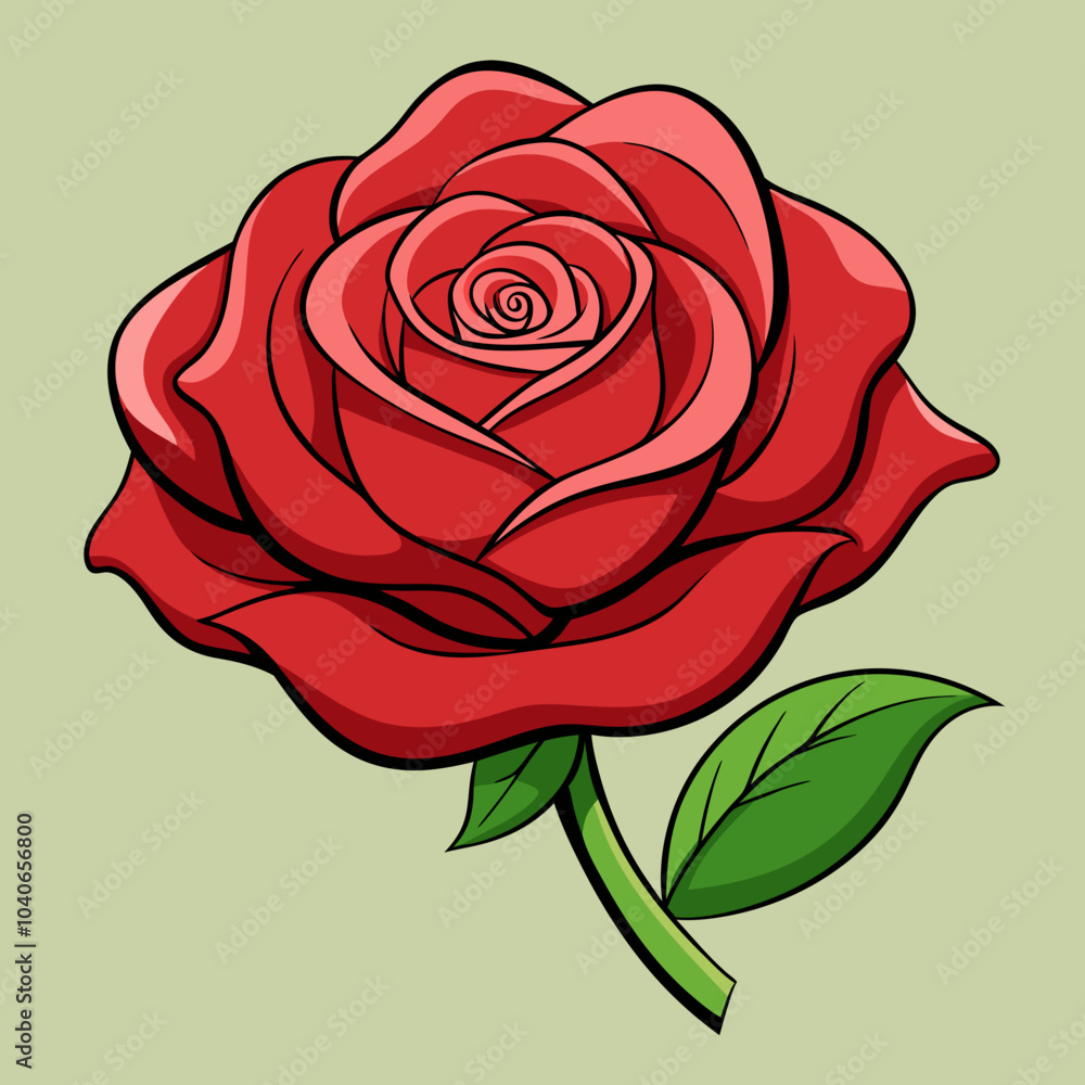 red rose isolated on background red rose isolated on background