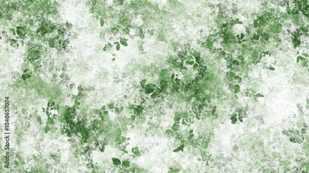 Seamless abstract green grunge texture on white background featuring staggered small floral fractal patterns Rough noise design image Seamless abstract green grunge texture on white background featuring staggered small floral fractal patterns Rough noise design image
