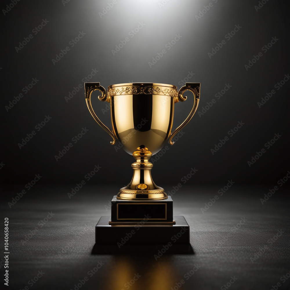 Modern Gold Trophy for Achievement Recognition, useful for corporate award events, sports achievements, motivational posters, social media ads, invitation designs Modern Gold Trophy for Achievement Recognition, useful for corporate award events, sports achievements, motivational posters, social media ads, invitation designs