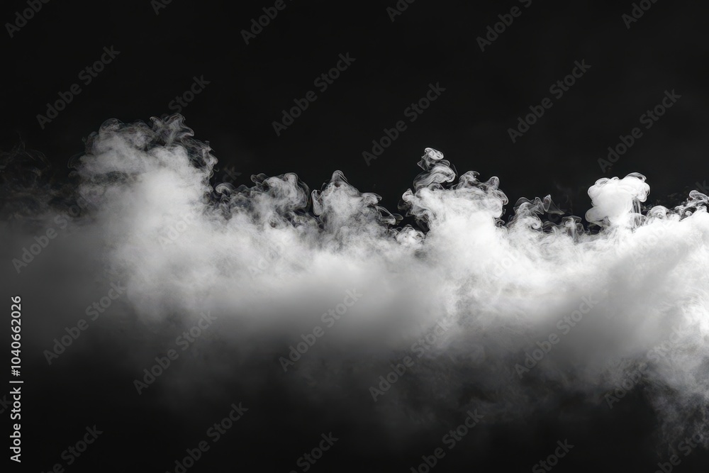 Fototapeta premium White Smoke in Dark Atmosphere