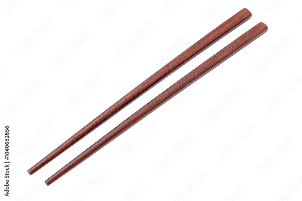 A pair of elegant wooden chopsticks, perfect for dining or cooking. Ideal for Asian cuisine and cultural representation isolated on transparent background. A pair of elegant wooden chopsticks, perfect for dining or cooking. Ideal for Asian cuisine and cultural representation isolated on transparent background.