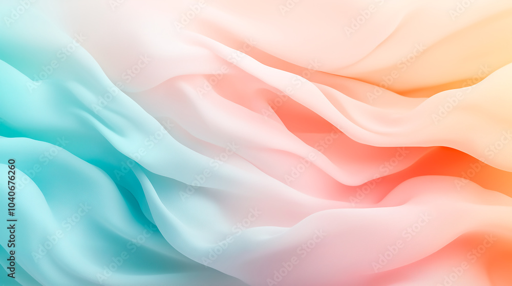 Obraz premium A vivid blend of pastel colors creates a dreamy liquid art scene, perfect as an abstract wallpaper and vibrant background