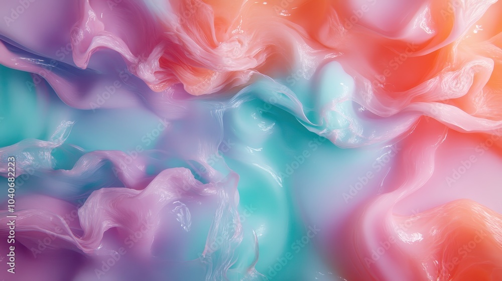 A captivating scene of colorful fluid waves in motion, flowing with serenity, depicting abstract art and dynamic creativity in calming hues. A captivating scene of colorful fluid waves in motion, flowing with serenity, depicting abstract art and dynamic creativity in calming hues.
