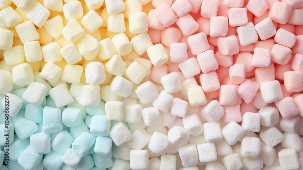 Colorful Marshmallows in Pastel Shades: A Sweet Delight Colorful Marshmallows in Pastel Shades: A Sweet Delight