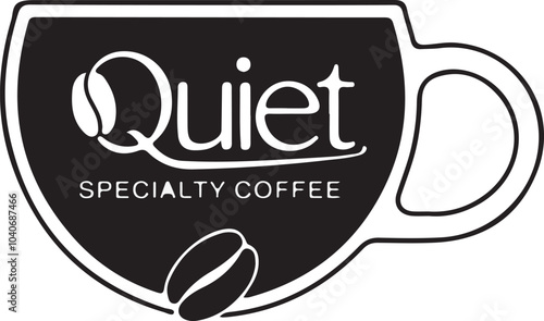 Quite specialty coffee vector illustration art.