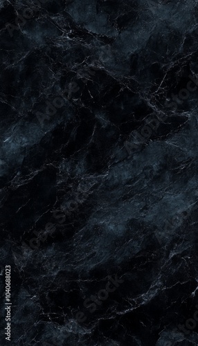 Dark and moody black marble with intricate veining.