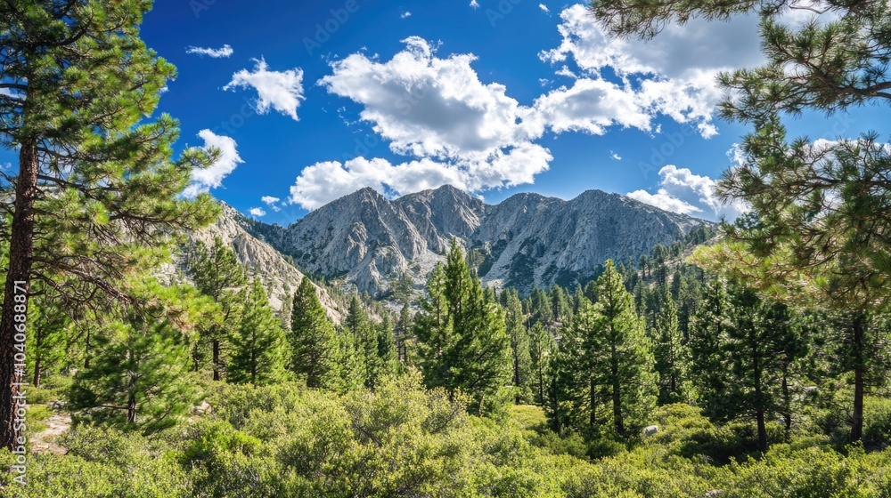 Obraz premium Serene Mountain Forest