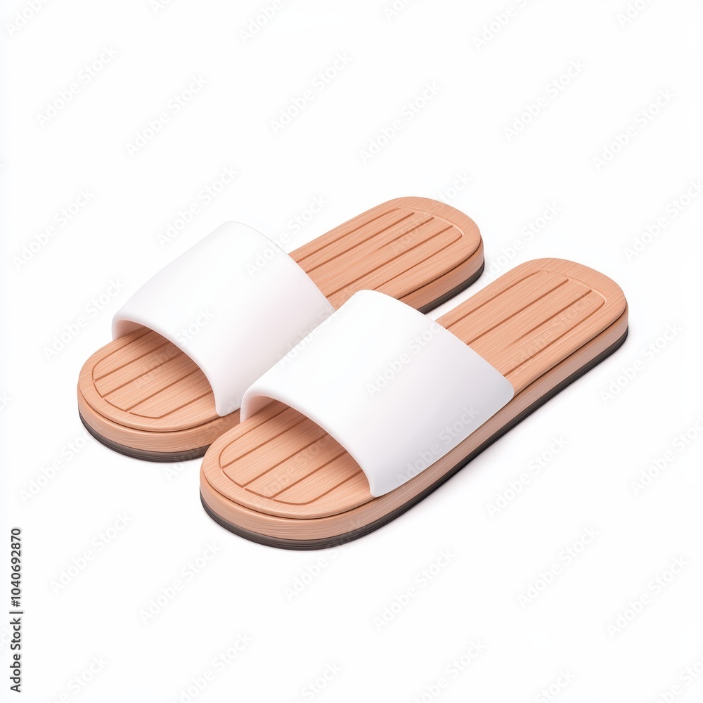 Comfortable casual sandals on a white isolated background. Comfortable casual sandals on a white isolated background.
