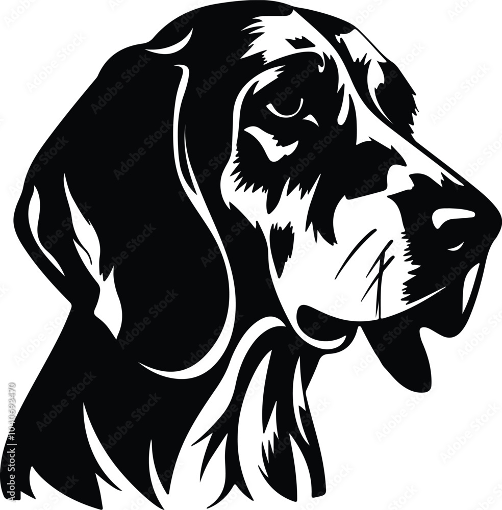 custom made wallpaper toronto digitalBlack silhouette of hound head