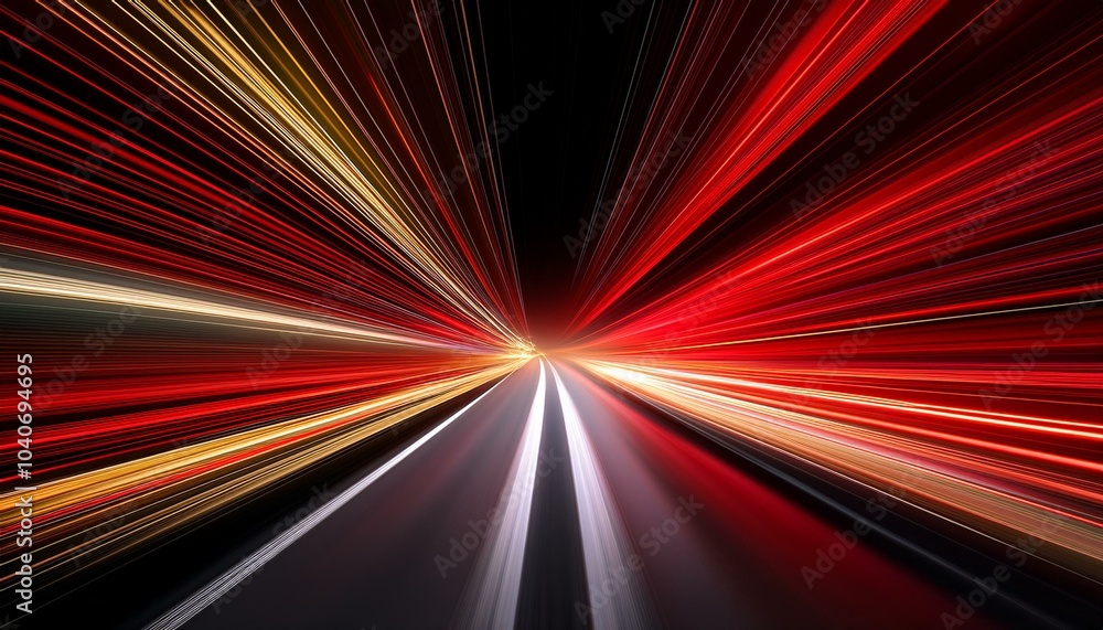 Red and yellow streaks of light Red and yellow streaks of light