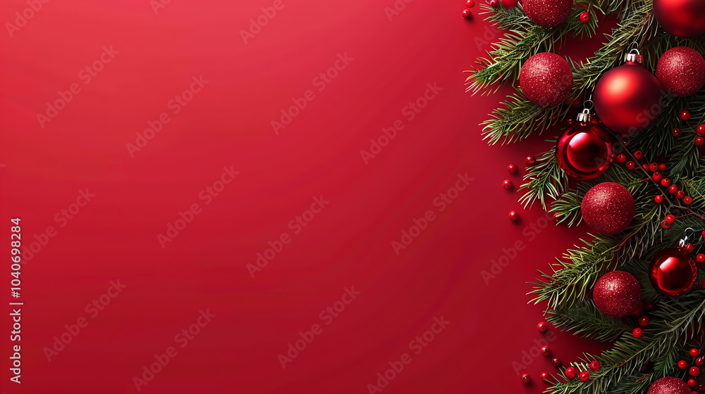 Merry Christmas background with christmas element with empty copy space Merry Christmas background with christmas element with empty copy space