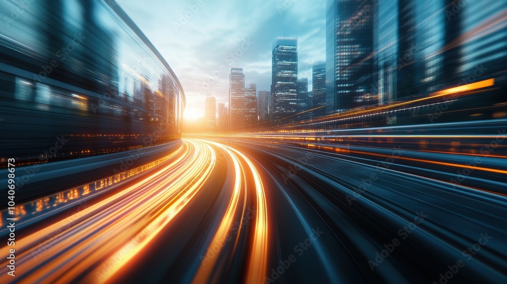 High-speed motion blur in urban setting. City life and rapid transportation concept. High-speed motion blur in urban setting. City life and rapid transportation concept.