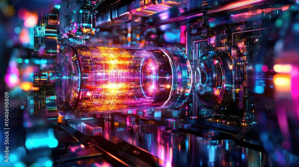 Obraz premium Breakthroughs in Quantum Computing and Future Technologies