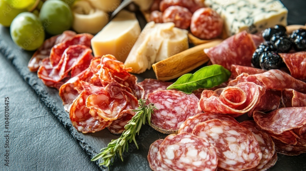 delicious French charcuterie up close delicious French charcuterie up close