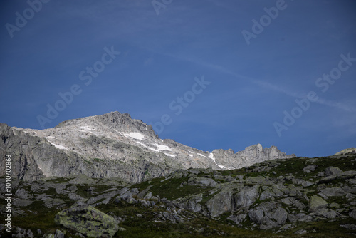 mountain landscape with clouds