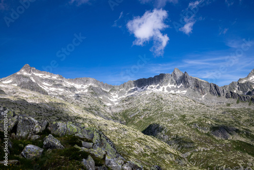 Wallpaper Mural landscape with snow in the mountains  Torontodigital.ca