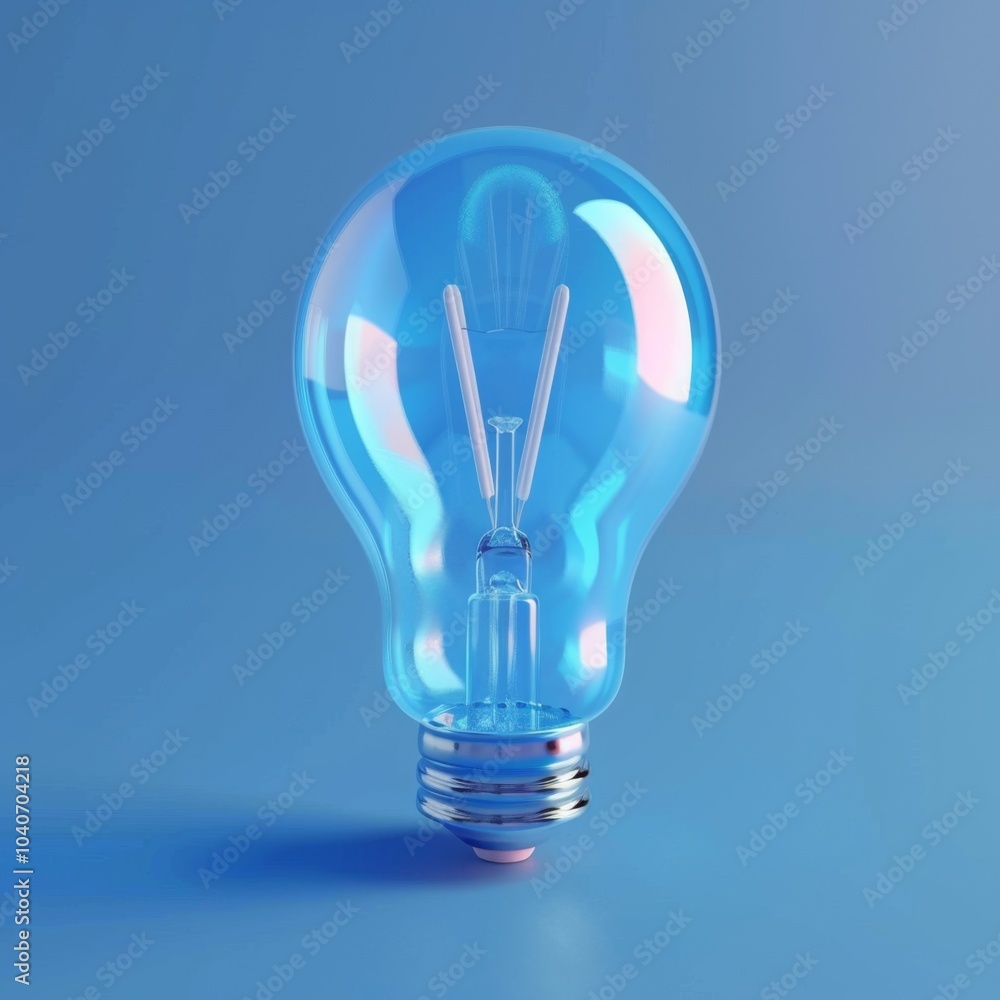 Blue light bulb, lamp mockup, lightbulbs banner, minimal light bulbs with copy space, creativity idea Blue light bulb, lamp mockup, lightbulbs banner, minimal light bulbs with copy space, creativity idea