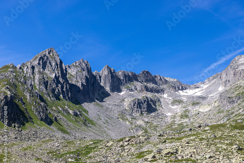 landscape in the swiss mountains