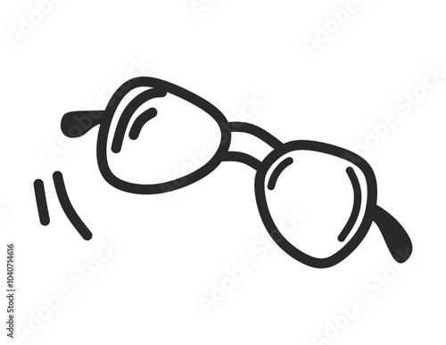 Aviator glasses illustration