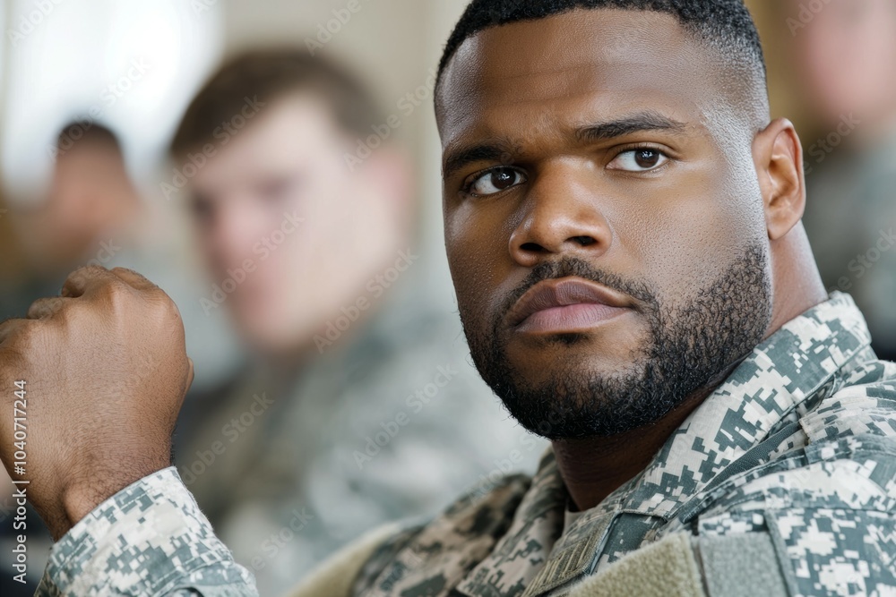 A man with a beard, military instructor A man with a beard, military instructor