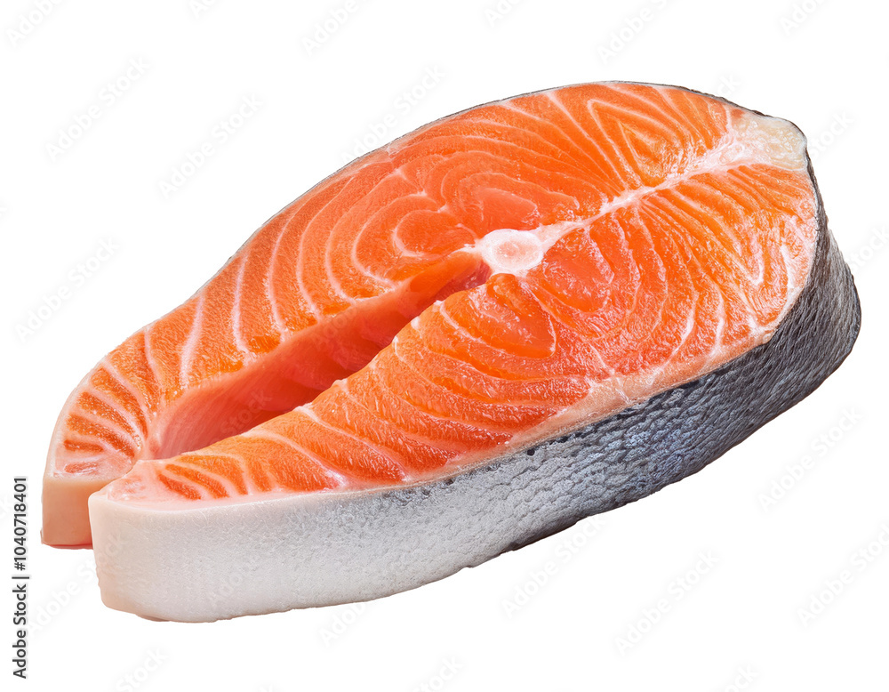 Fresh salmon fillets on a white background
Fresh salmon fillets on a white background