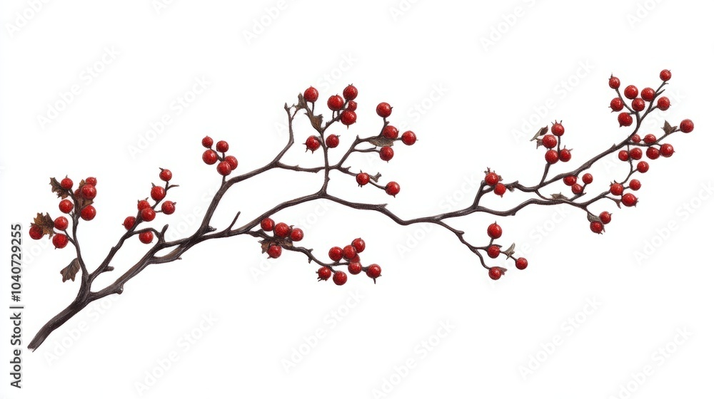 red christmas berry isolated on white. ardisia crenata red christmas berry isolated on white. ardisia crenata