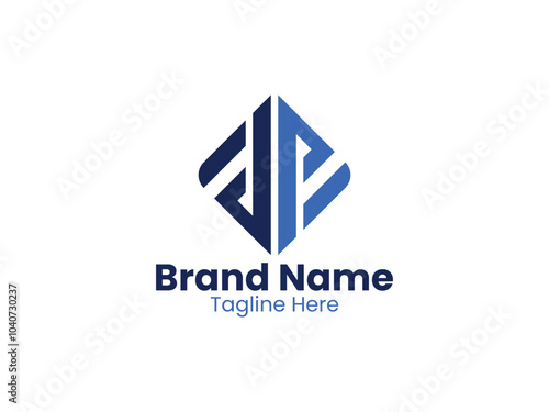 Free Download Vector JP letter logo design JP creative initials letter logo concept - GFXLoad
