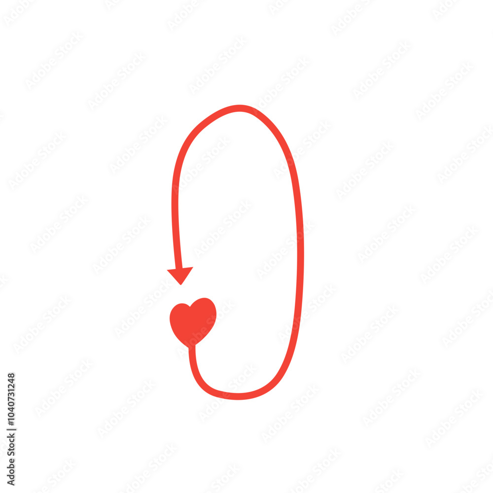 red valentine heart arrow vector red valentine heart arrow vector