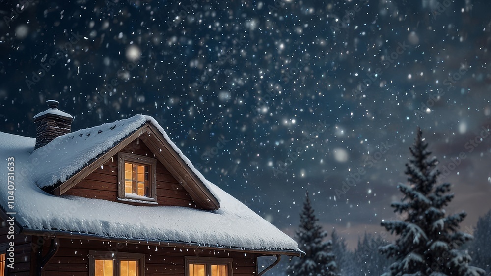 Abstract winter background with snowflakes Abstract winter background with snowflakes