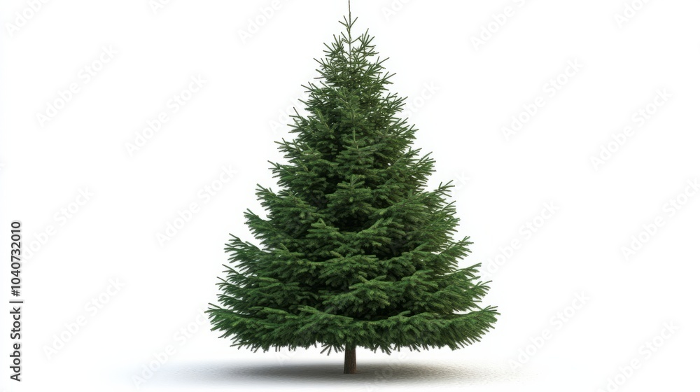 Fototapeta premium christmas tree isolated on white