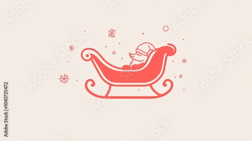 sanat claus with his vehicle. vector art for christmas card. background for christmas