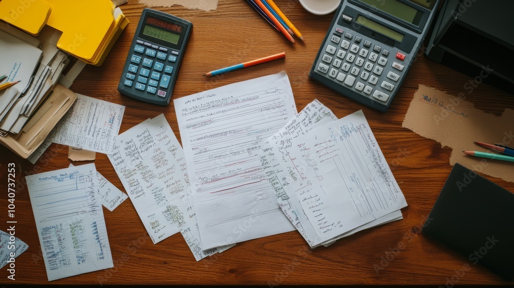 Obraz premium pen and notebook on table