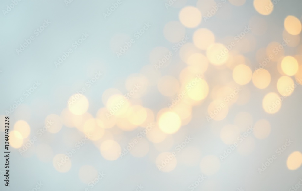 Golden light particles on a light blue backdrop Golden light particles on a light blue backdrop